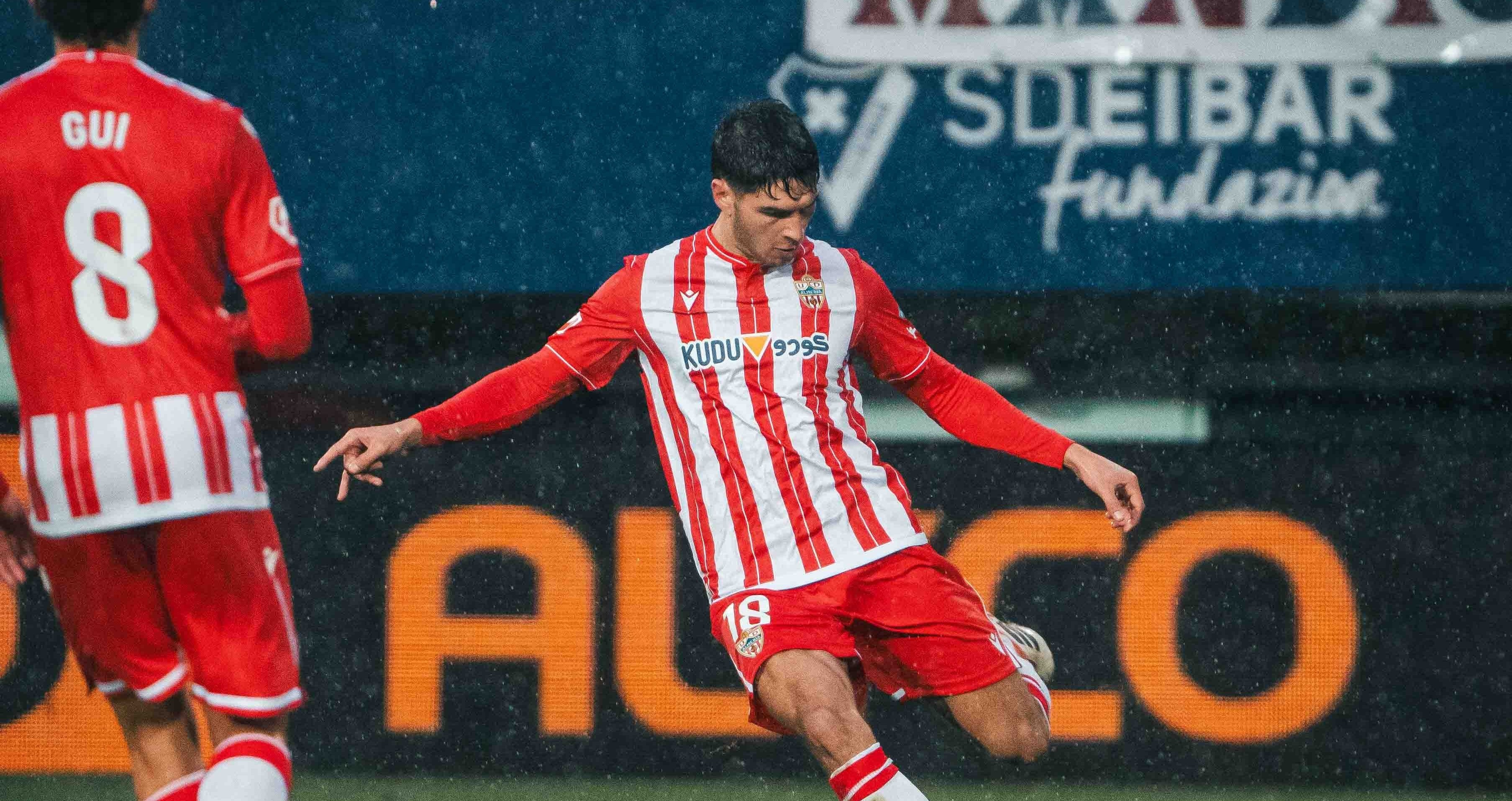 Bonini en el Eibar-Almería.