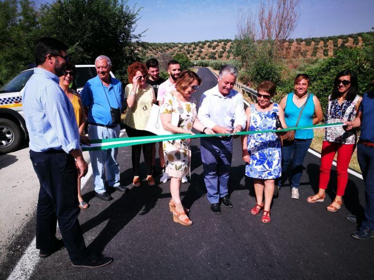 Inauguración de la vía tras las obras