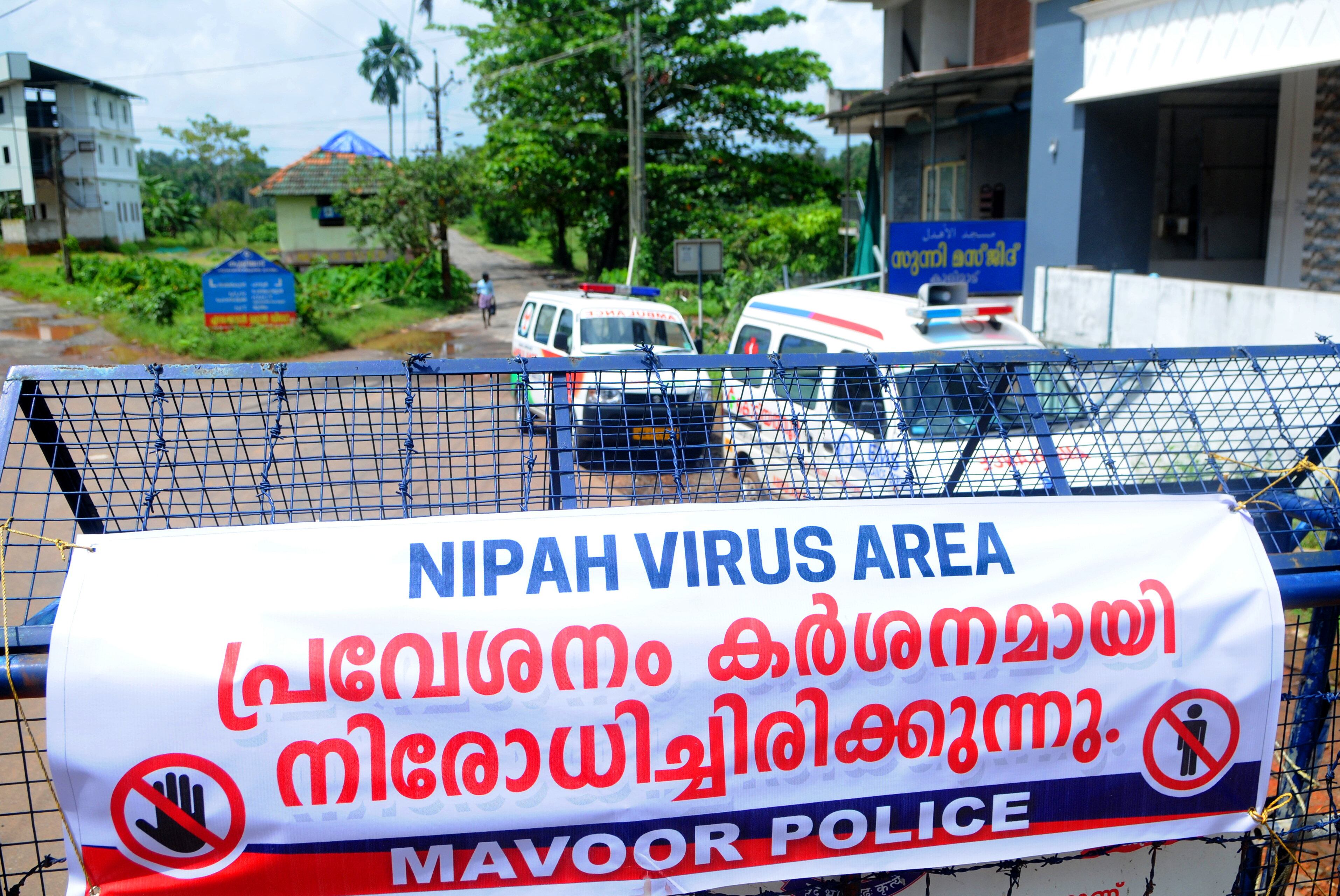 Zona clausurada por el virus. (Photo by C. K Thanseer/DeFodi images via Getty Images)