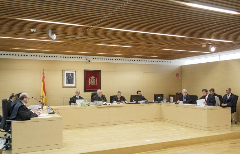 Un momento de la vista por loos rtecursos en el Tribunal Superior de Justicia de Castilla y León 