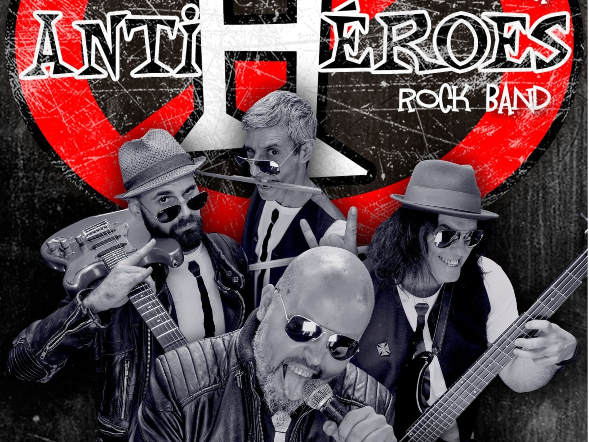 Cartel promocional de Antihéroes Rock Band.