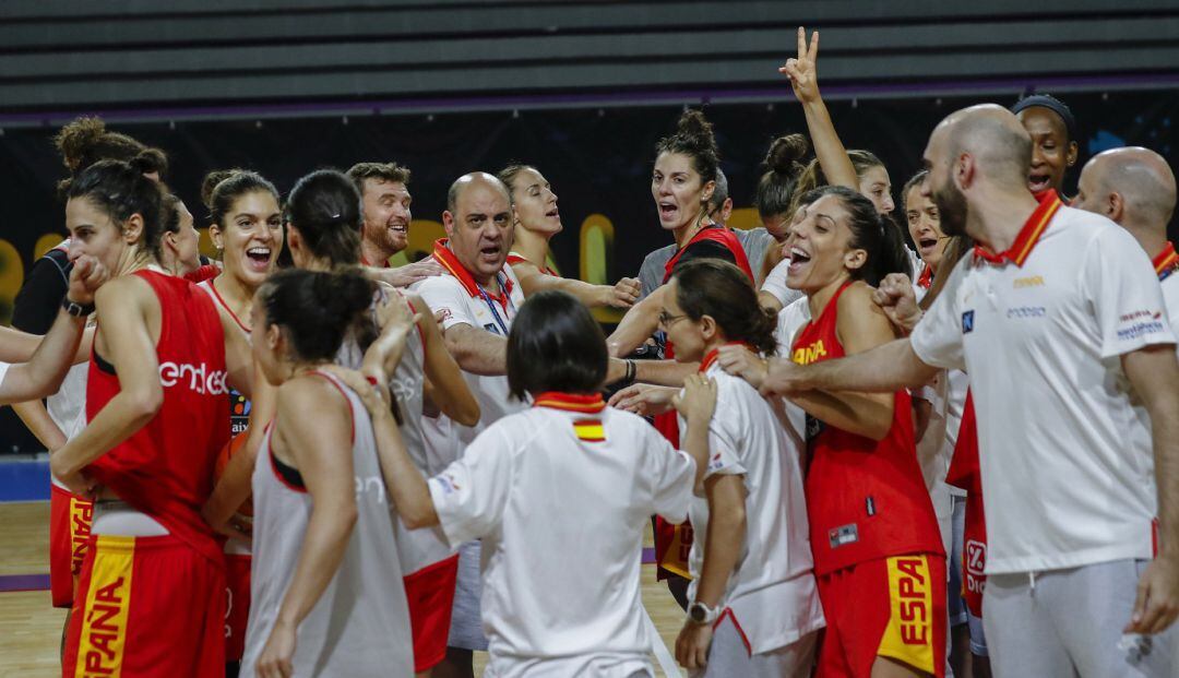 El equipo español, en un entrenamiento