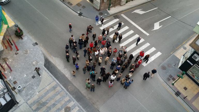 Asistentes a la manifestación convocada en La Inmobiliaria