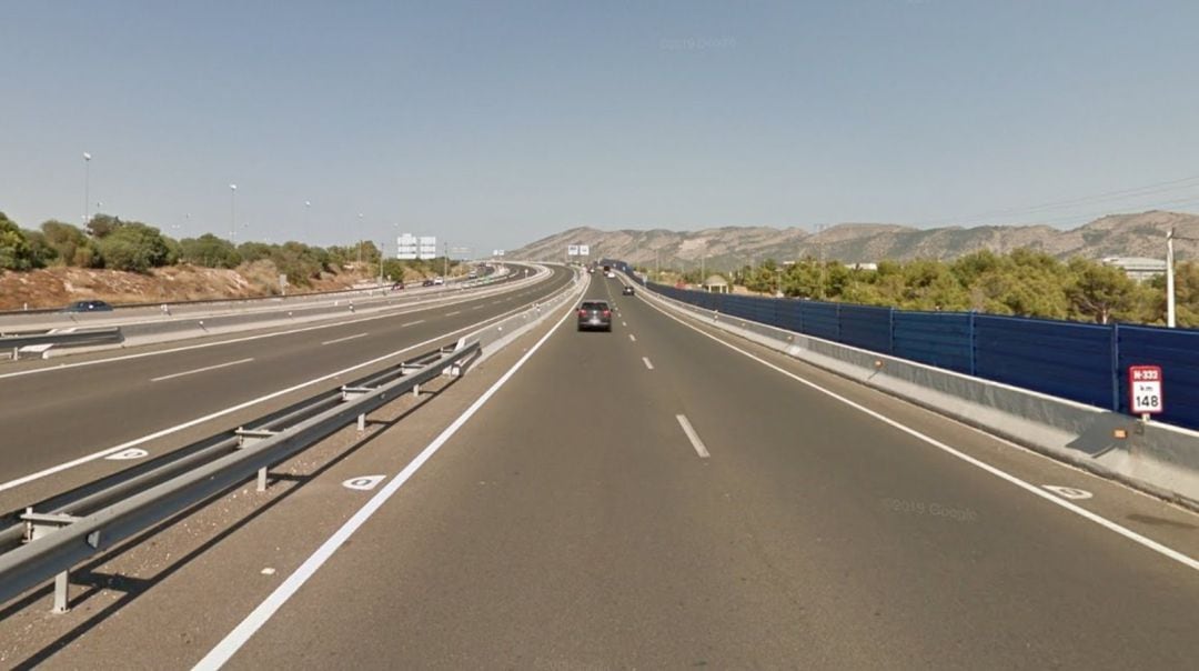 N-332 a su paso por Benidorm