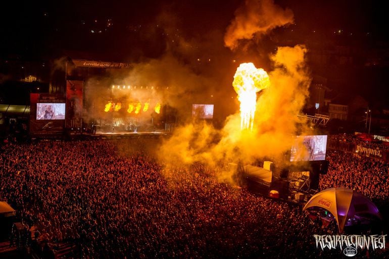 Actuación de Rammstein en el Resurrection Fest 2017, ganadora de Mejor Directo Interancional de los Iberian Festival Awards.