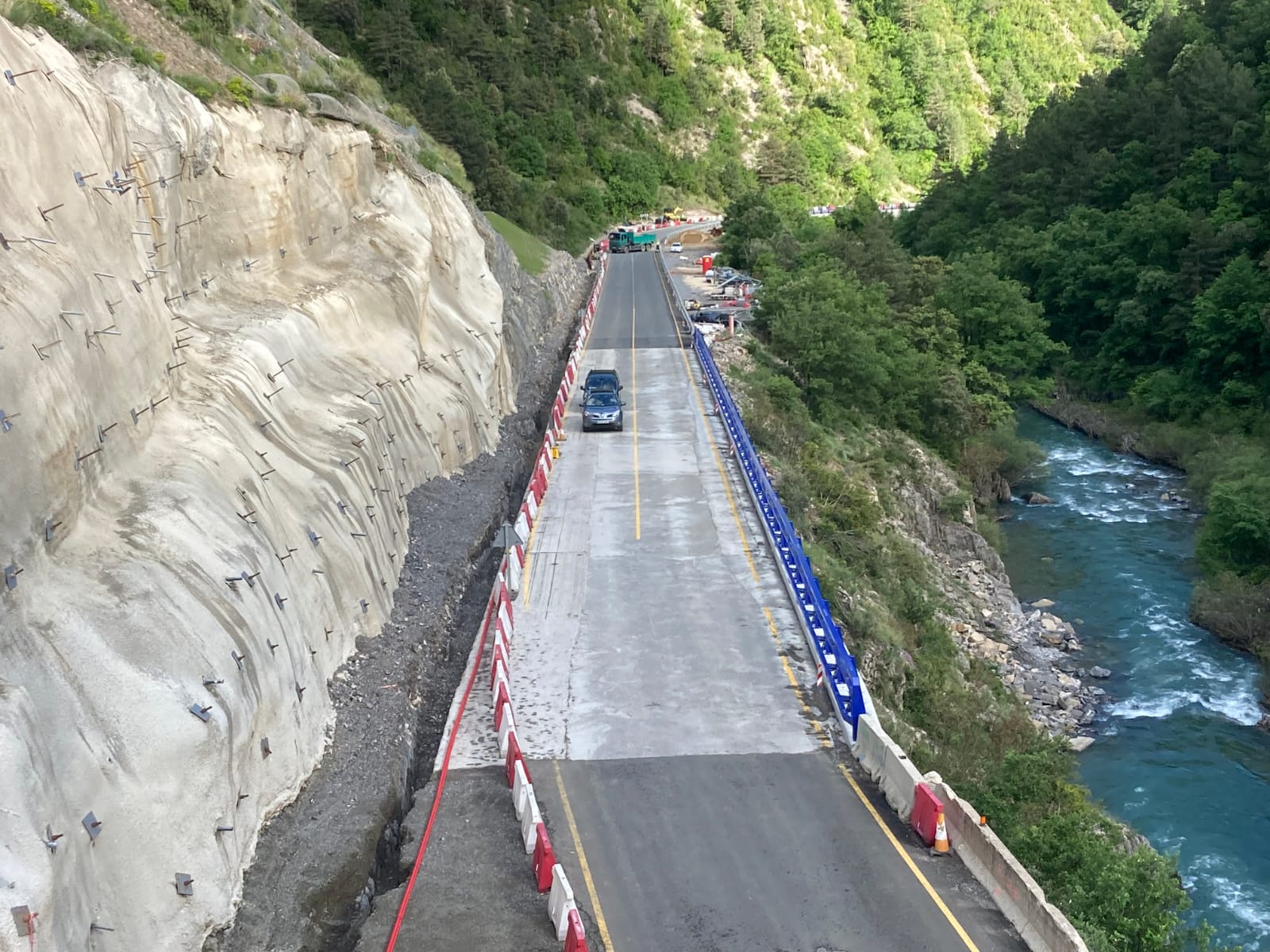 Imagen de archivo de las obras en la N-260 tramo Congosto Ventamillo- Campo