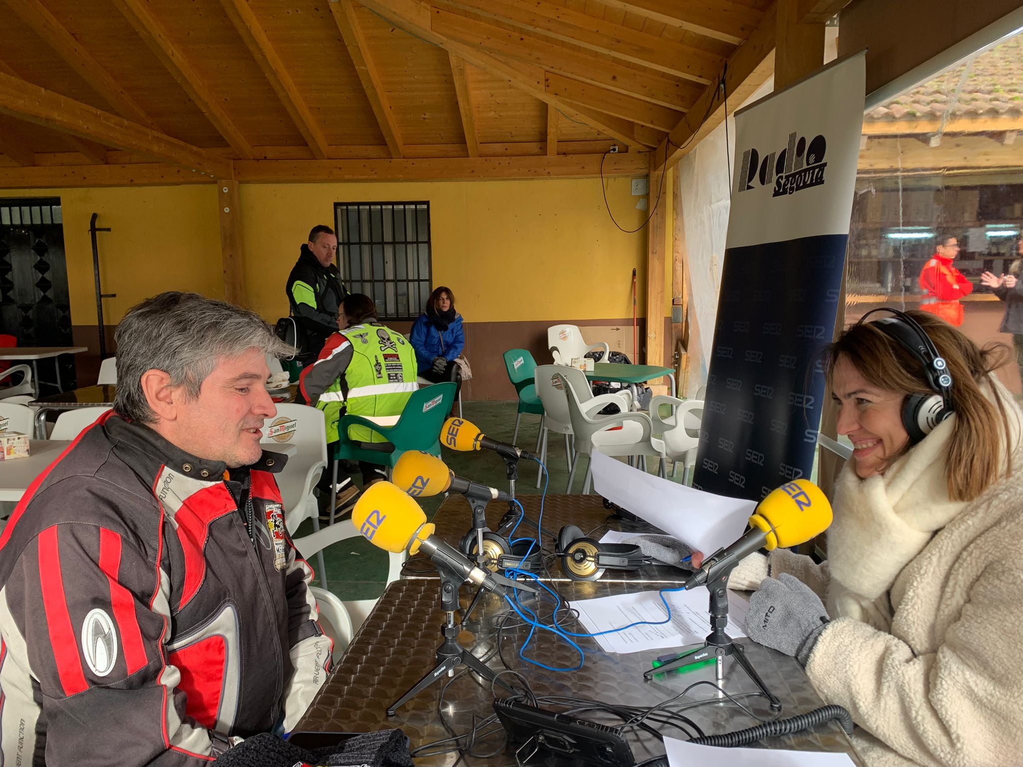 Radio Segovia en la concentración motera La Leyenda de Cantalejo