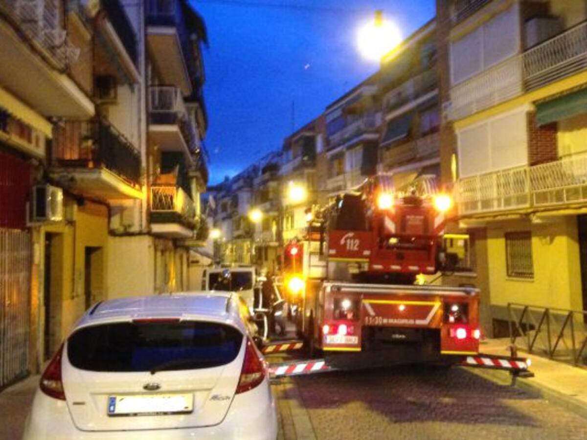 Incendio en el Barrio Centro de Alcobendas