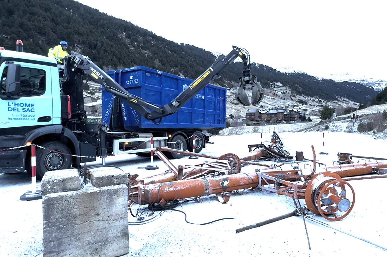 Retirada del telecadira de la vall d&#039;Incles