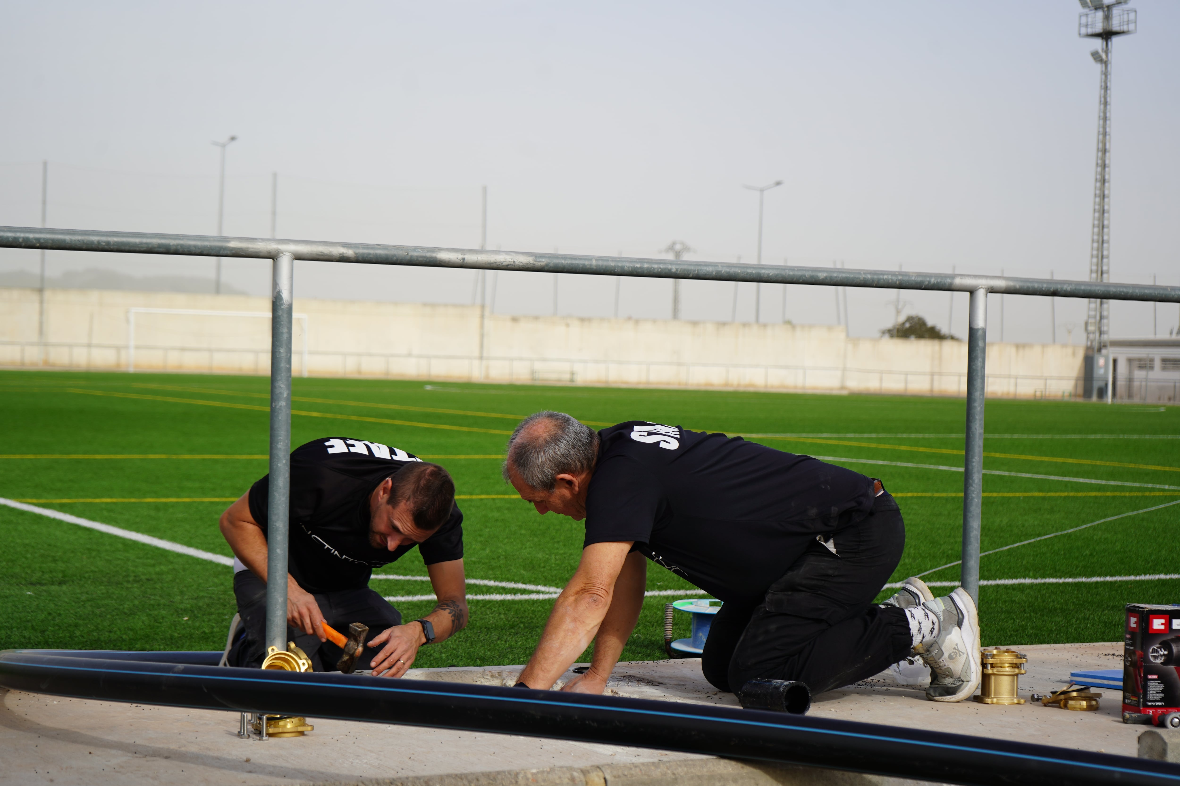 Cambio de tuberías en el Paquito Coloma