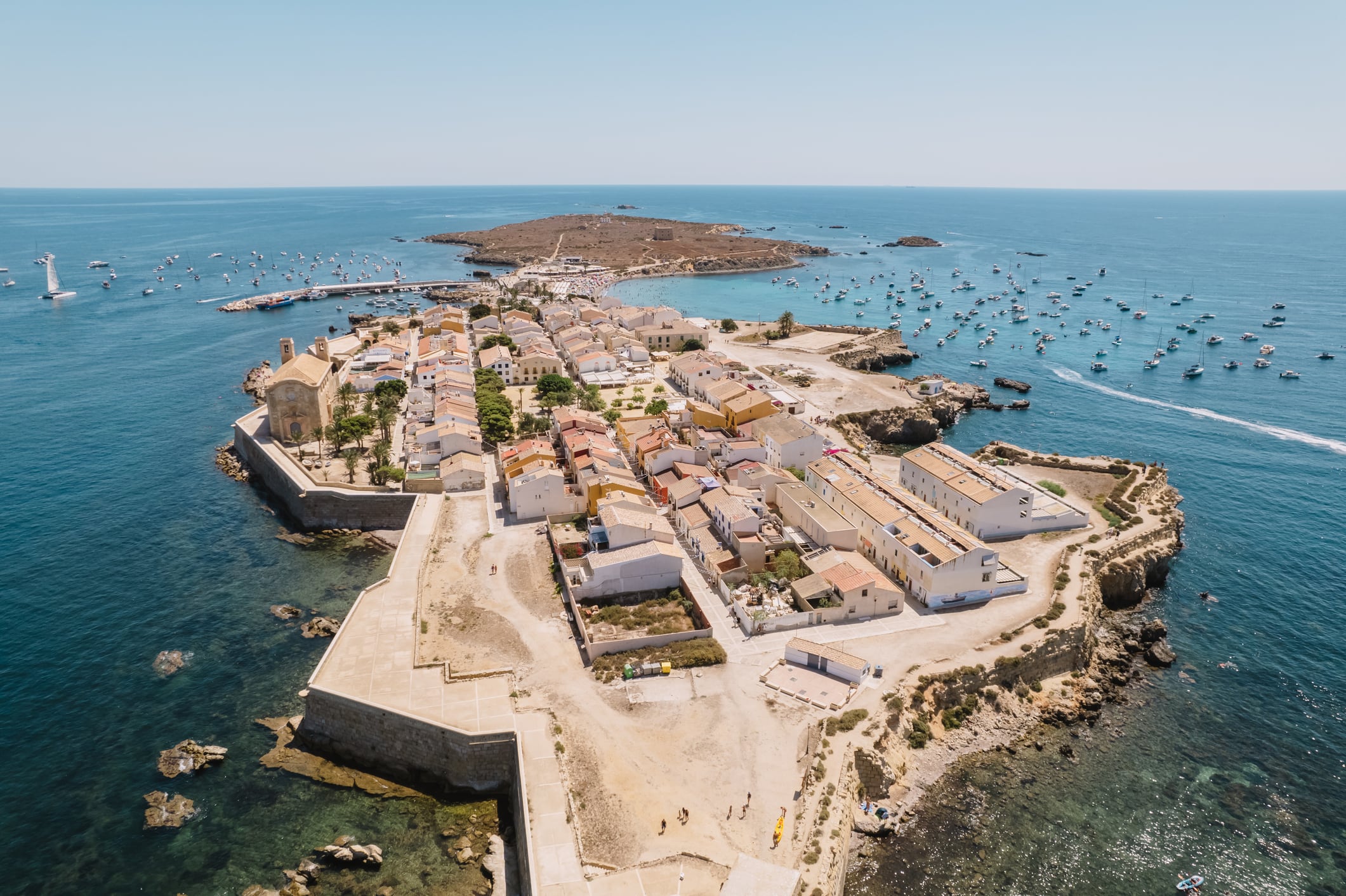 Vista aérea de la Isla de Tabarca, Alicante