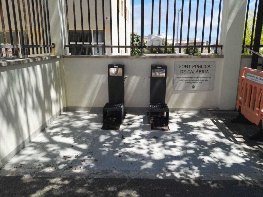 La font d'aigua desnitrificada a Maó torna a funcionar.