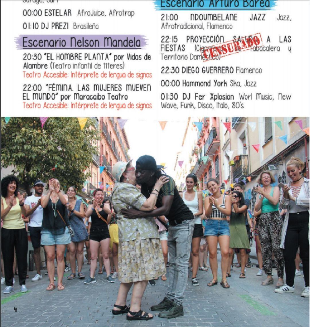 Programación de las fiestas populares de Lavapiés