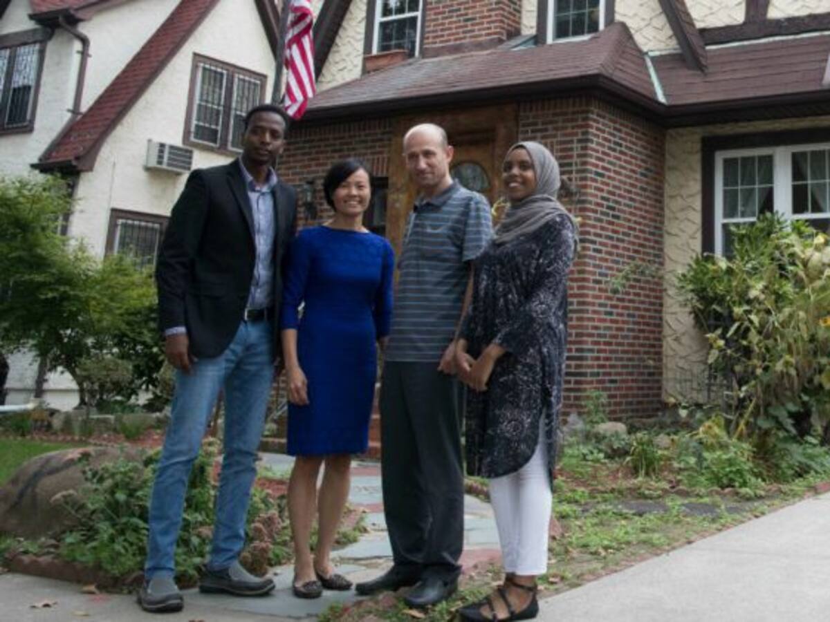 Cuatro refugiados alquilan la casa de la infancia de Donald Trump en Nueva York