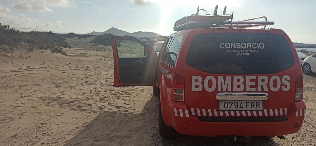 Los hechos ocurrieron este martes en los aparcamientos de Caleta de Famara.