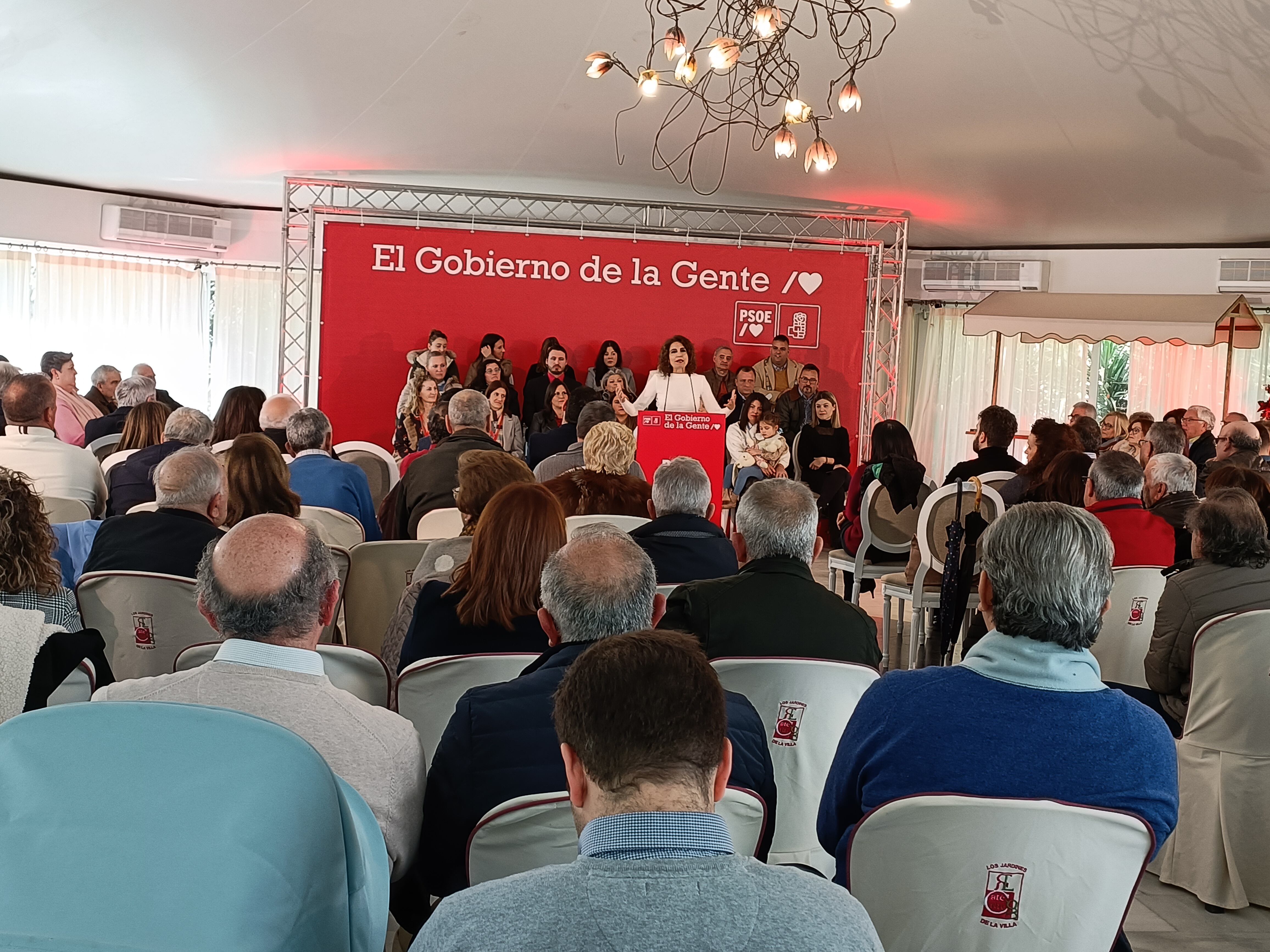 Momento del acto de presentación de la candidatura del PSOE de Linares