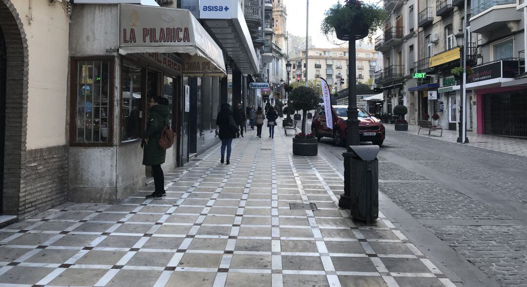 Calle Bernabé Soriano de la capital, una de las principales calles de Jaén.