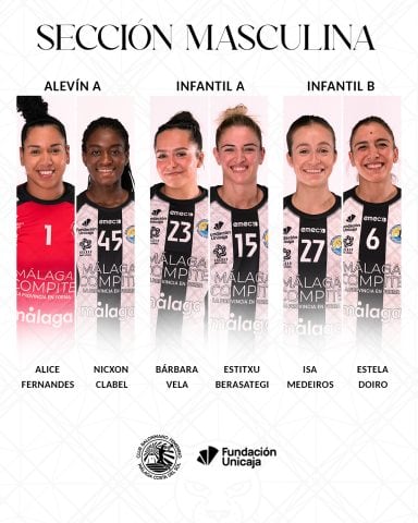 Las madrinas de la sección masculina