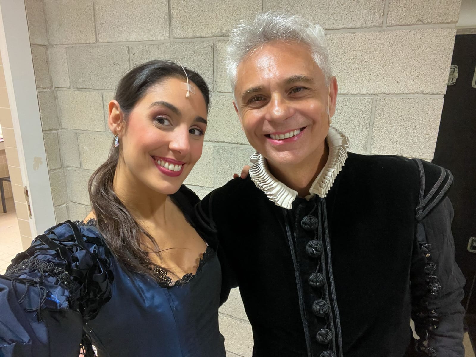 Antonio Ródenas junto a la &quot;Julieta&quot; del musical