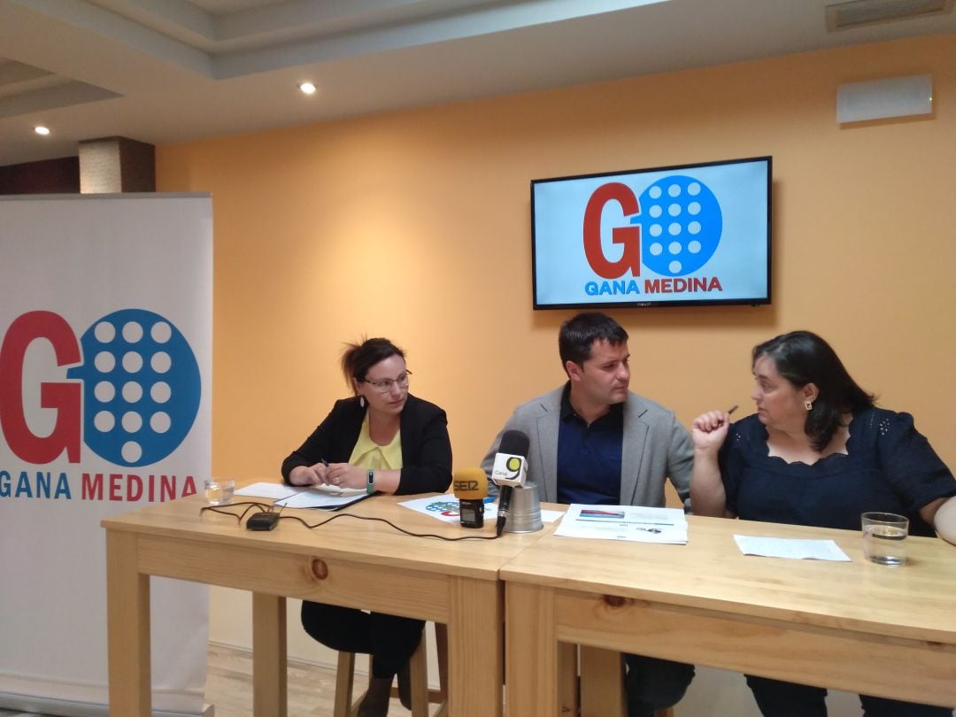 Isabel Porto, Jorge Barragán y Mª Jesús Vázquez presentan las últimas novedades del programa electoral de Gana Medina