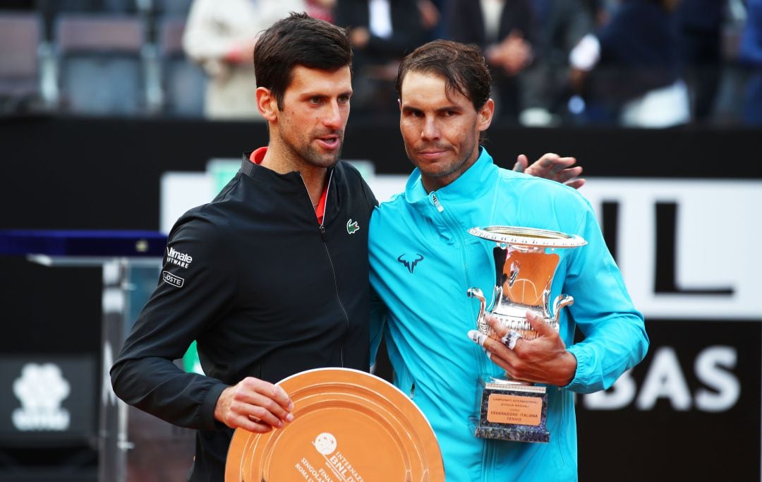 Nadal y Federer, en Roland Garros, en 2019