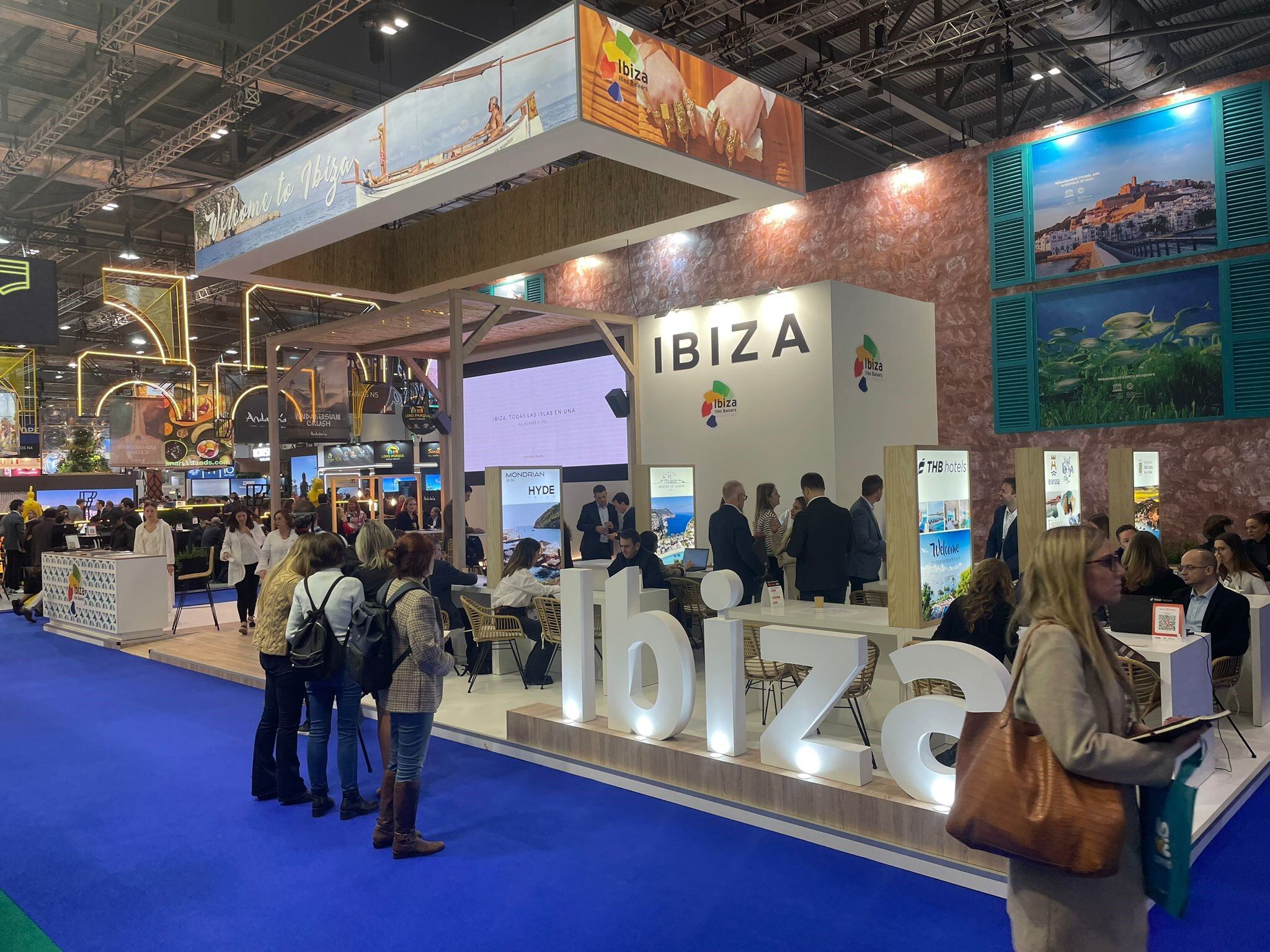 Imagen del stand de Ibiza en la WTM el pasado año