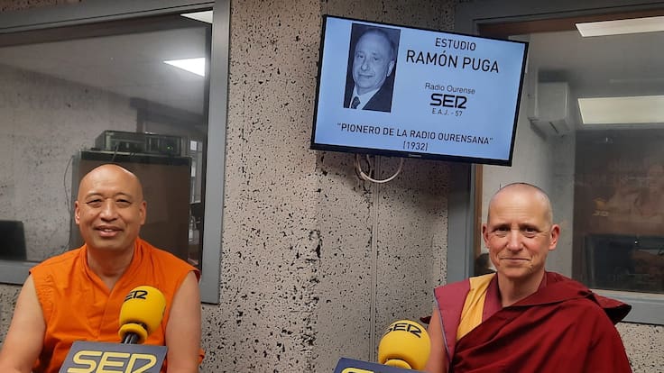 Entrevista con monje budista.