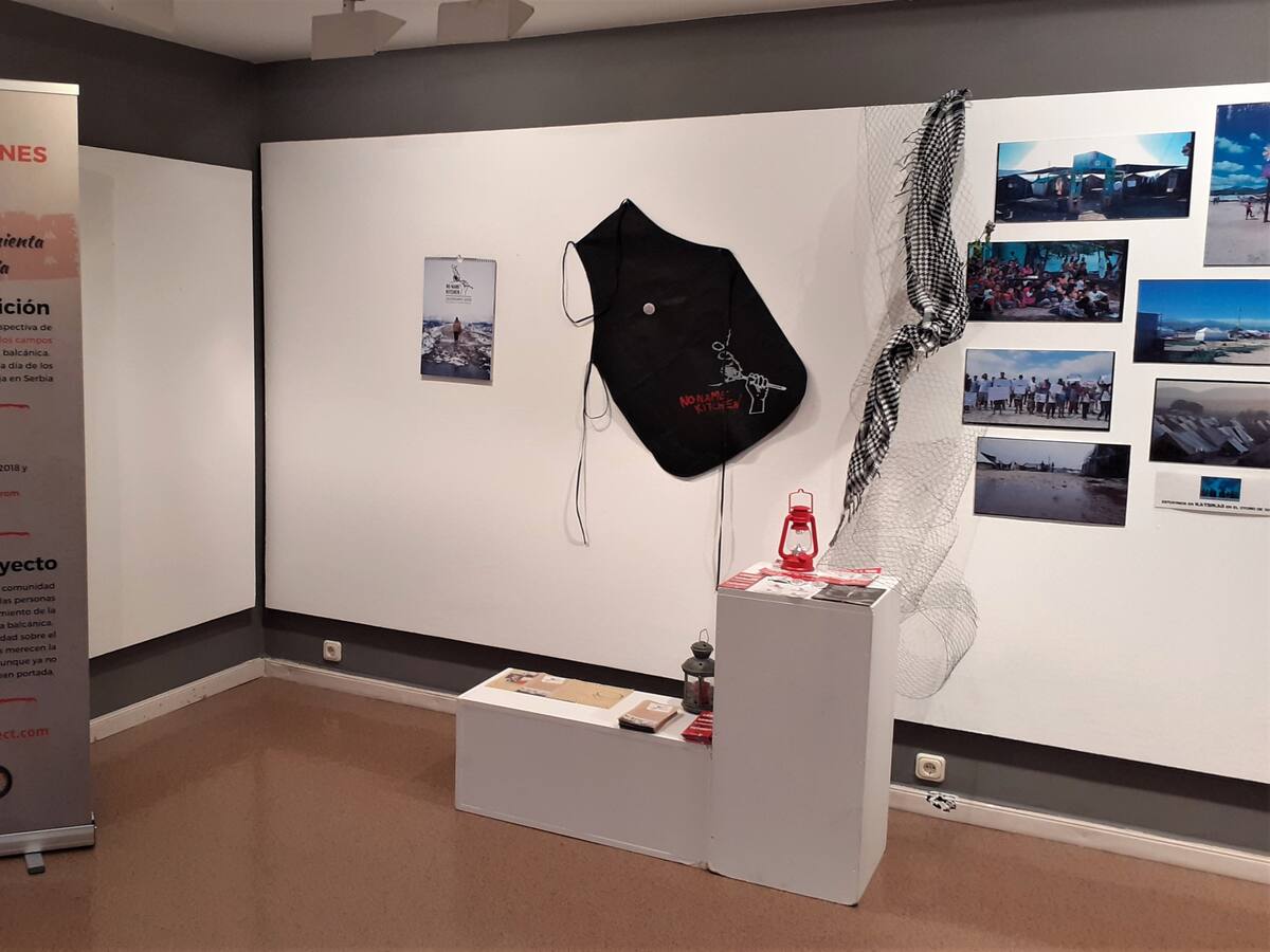 La mirada artística de jóvenes que viven en campos de refugiados en la Sala municipal de Arte de Sabiñánigo