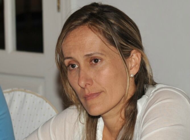 Mayte Pulido, diputada del PP, en su grupo parlamentario