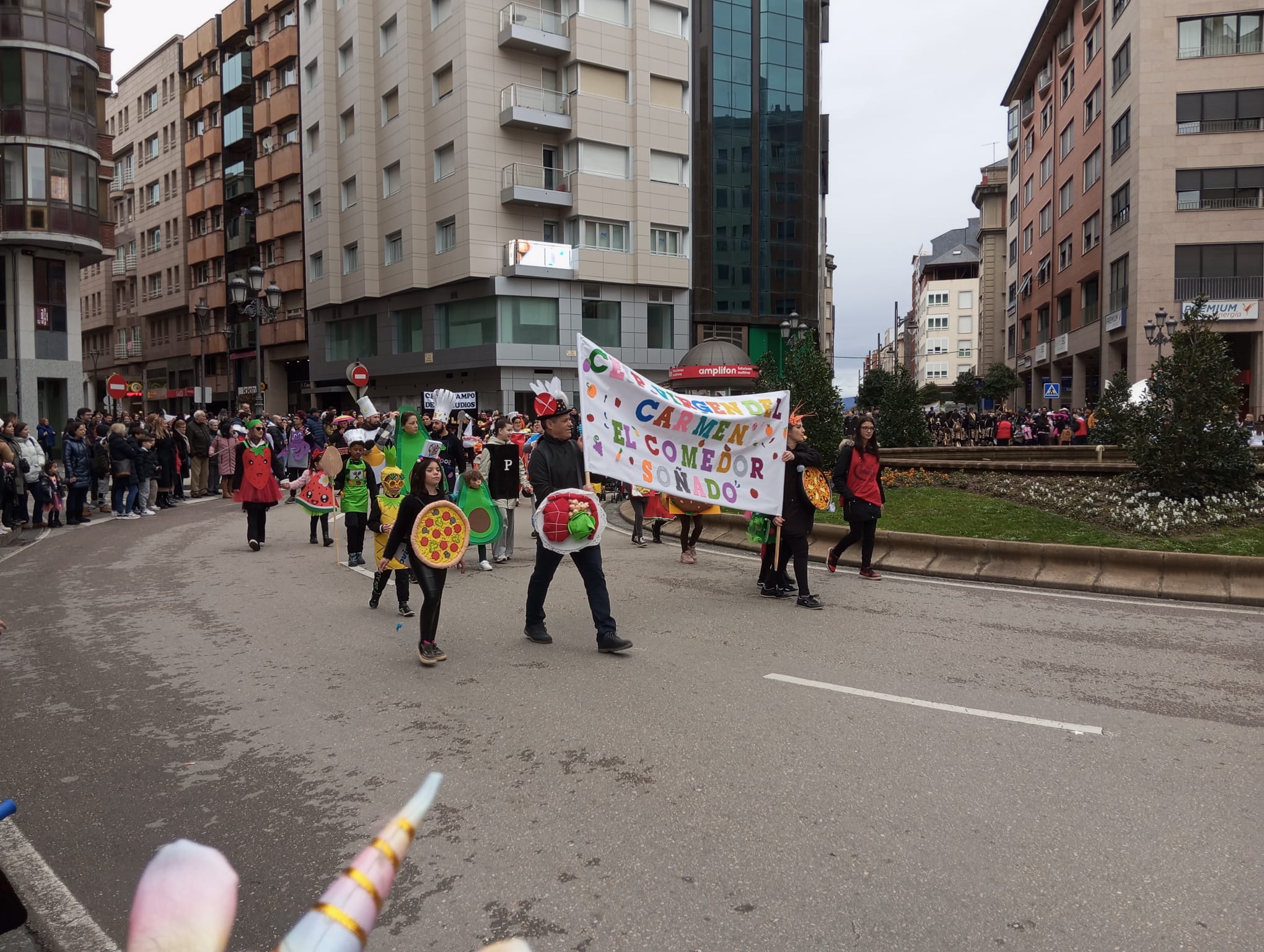 Disfraz reivindicativo del colegio de La Placa