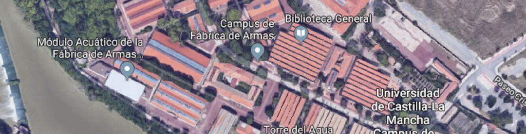 Vista aérea del campus tecnológico de la Fábrica de Armas en Toledo