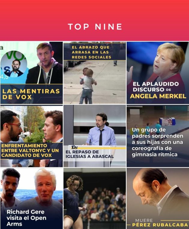 Las nueve publicaciones más populares de la Cadena SER en Instagram.