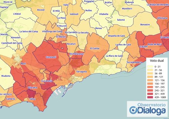 &#039;Voto dual&#039; en Tarragona