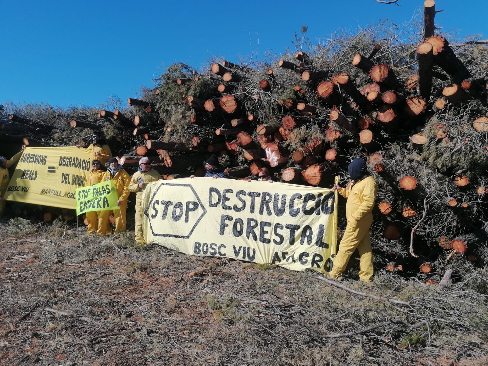 Protesta de Agró en Enguera