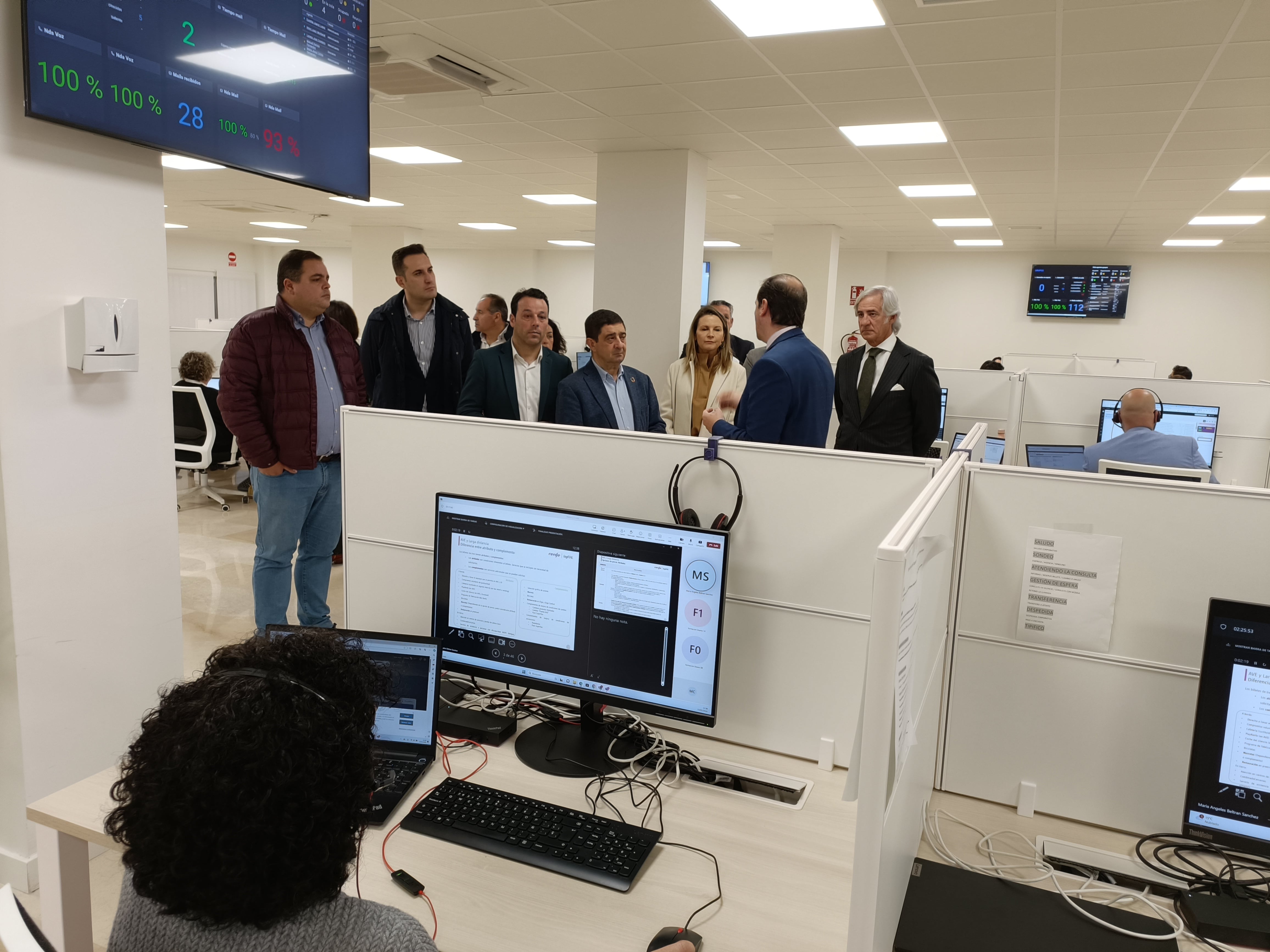 PSOE Jaén visita al CCD de Renfe en Linares.