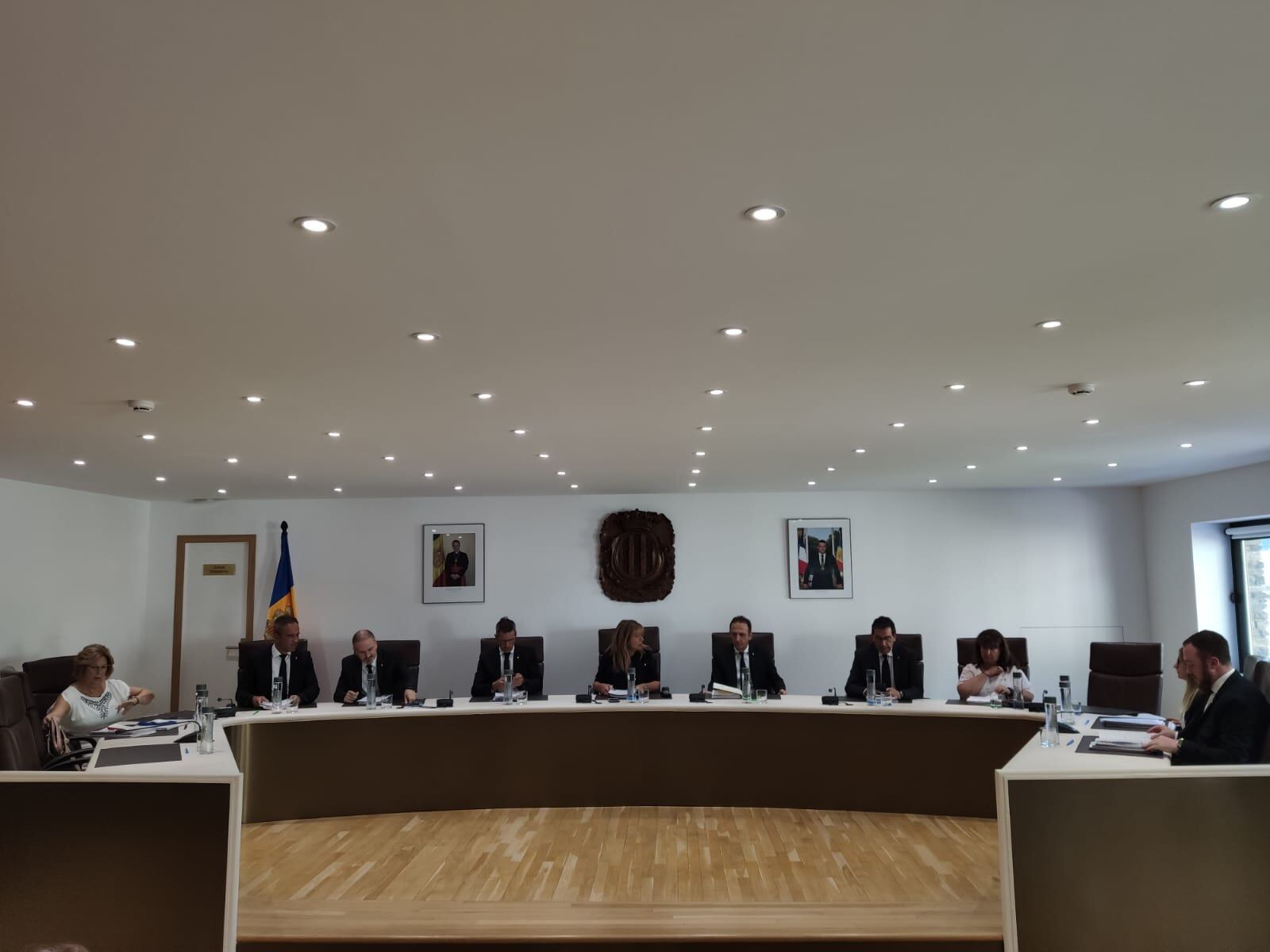 Un instant de la sessió ordinària de Consell de Comú d&#039;Andorra la Vella