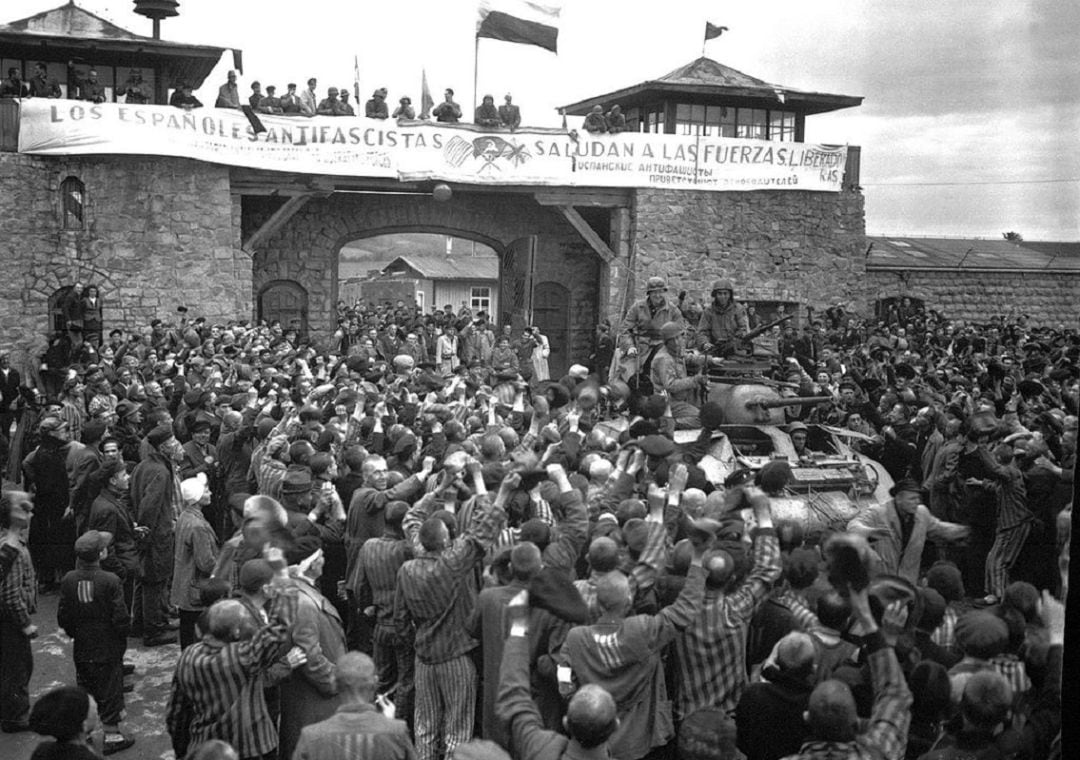 Imagen de los campo de concentración de Mauthausen tomada el 6 de mayo de 1945 tras la liberación del mismo por el ejército norteamericano 