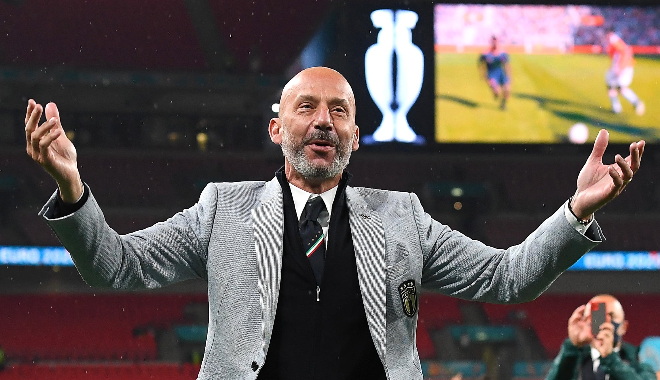 Gianluca Vialli, en una imagen en la pasada EURO 2020