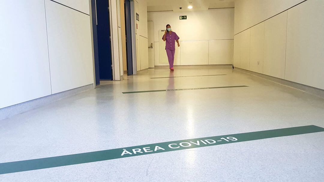 Zona Covid en el Hospital Can Misses