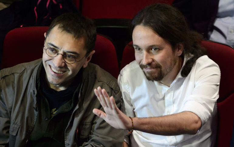 Juan Carlos Monedero y Pablo Iglesias, en una imagen de archivo.