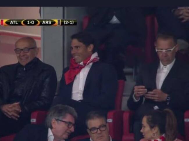 Nadal, en el palco del Metropolitano