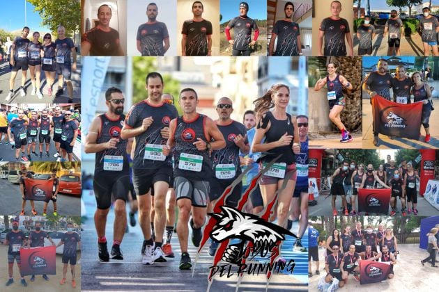 Algunos de los componentes de este grupo de aficionados al running