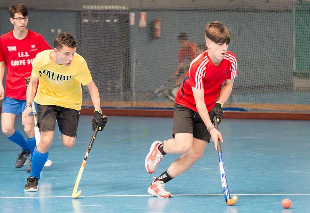 300 alumnos del IES Carpe Diem han elegido este curso voleibol o hockey como asignaturas optativas. 