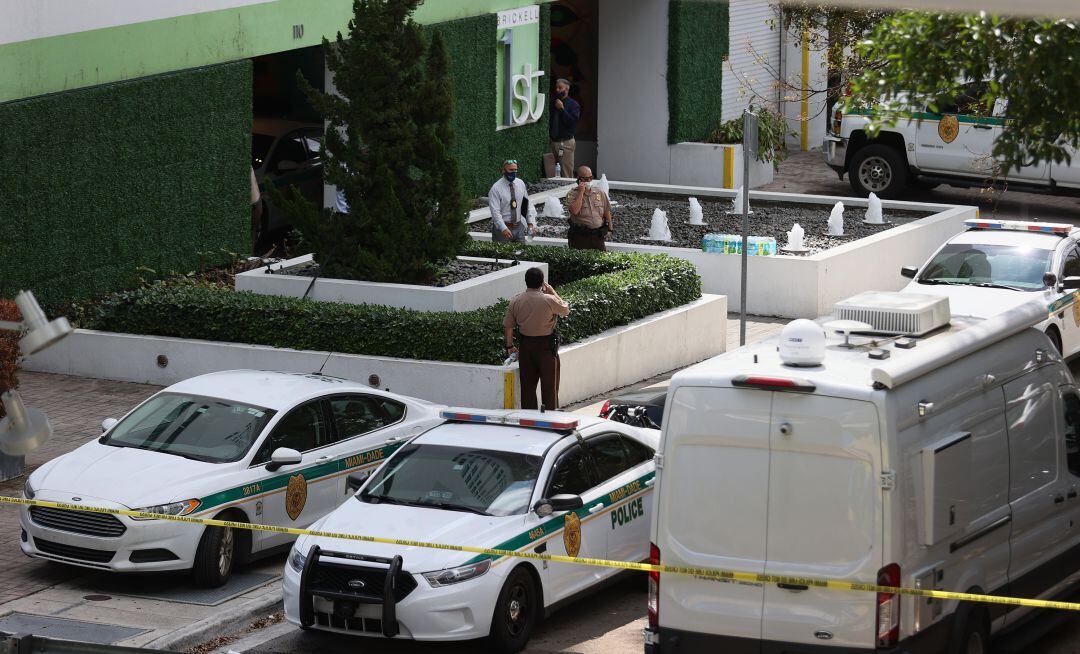 Una comisaría de policía en Miami.