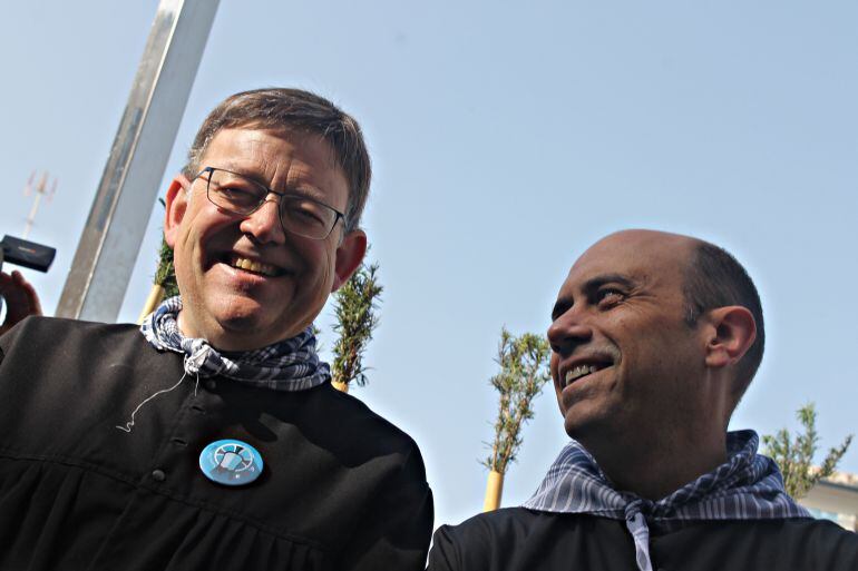 Ximo Puig y Gabriel Echavarri, presidente de la Generalitat y alcalde de Alicante, respectivamente