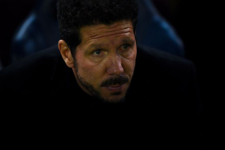 Simeone, en el banquillo de El Madrigal