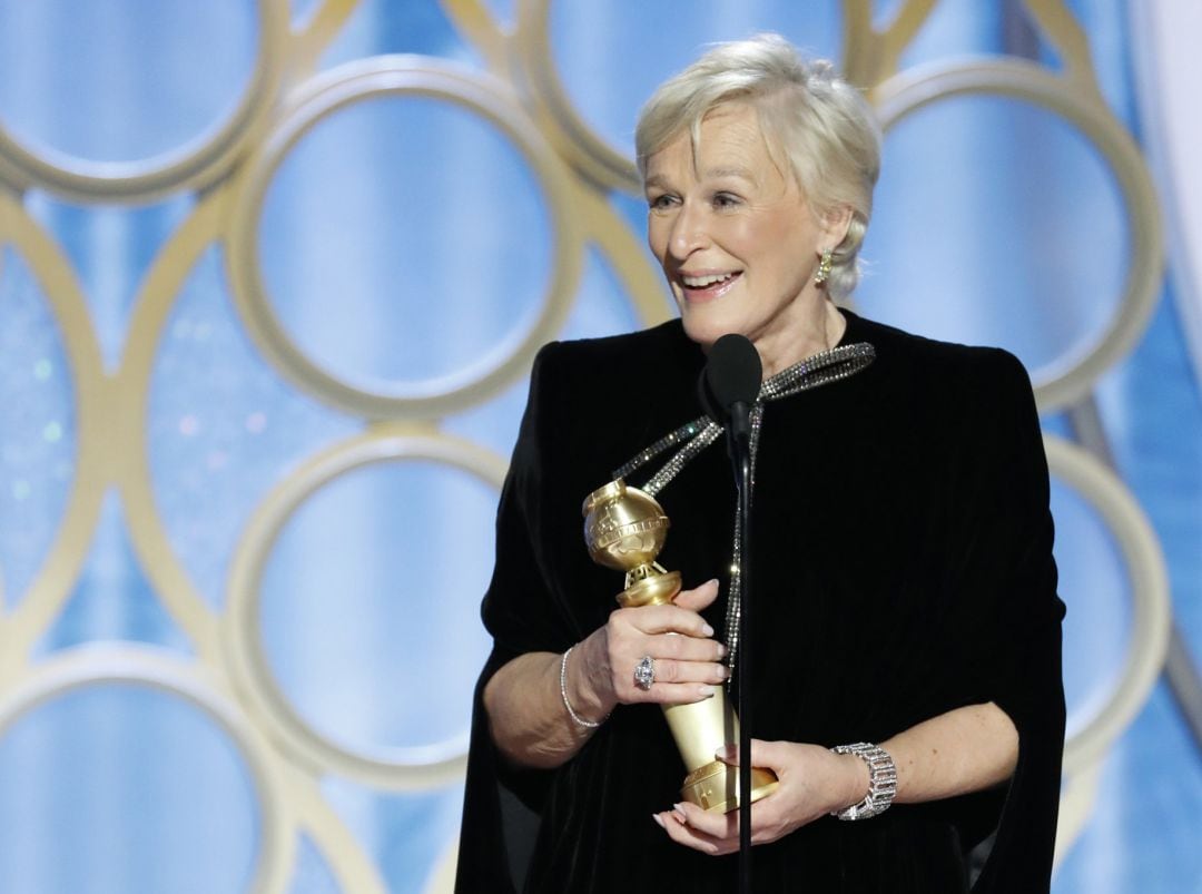 Glenn Close se ha llevado el Globo de Oro a mejor actriz de una película dramática por su papel en &#039;La buena esposa&#039;