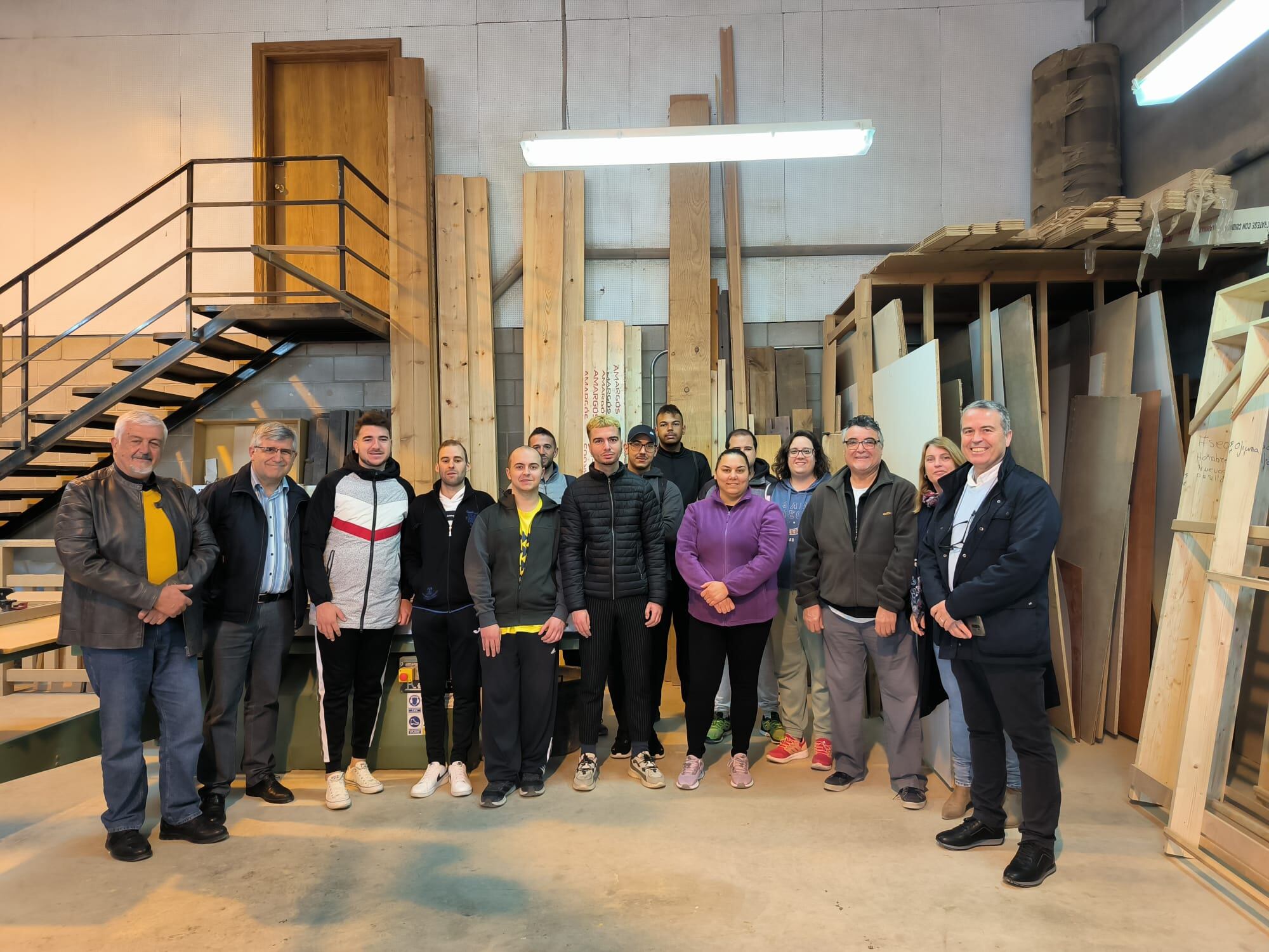 Trabajadores del Taller de formación