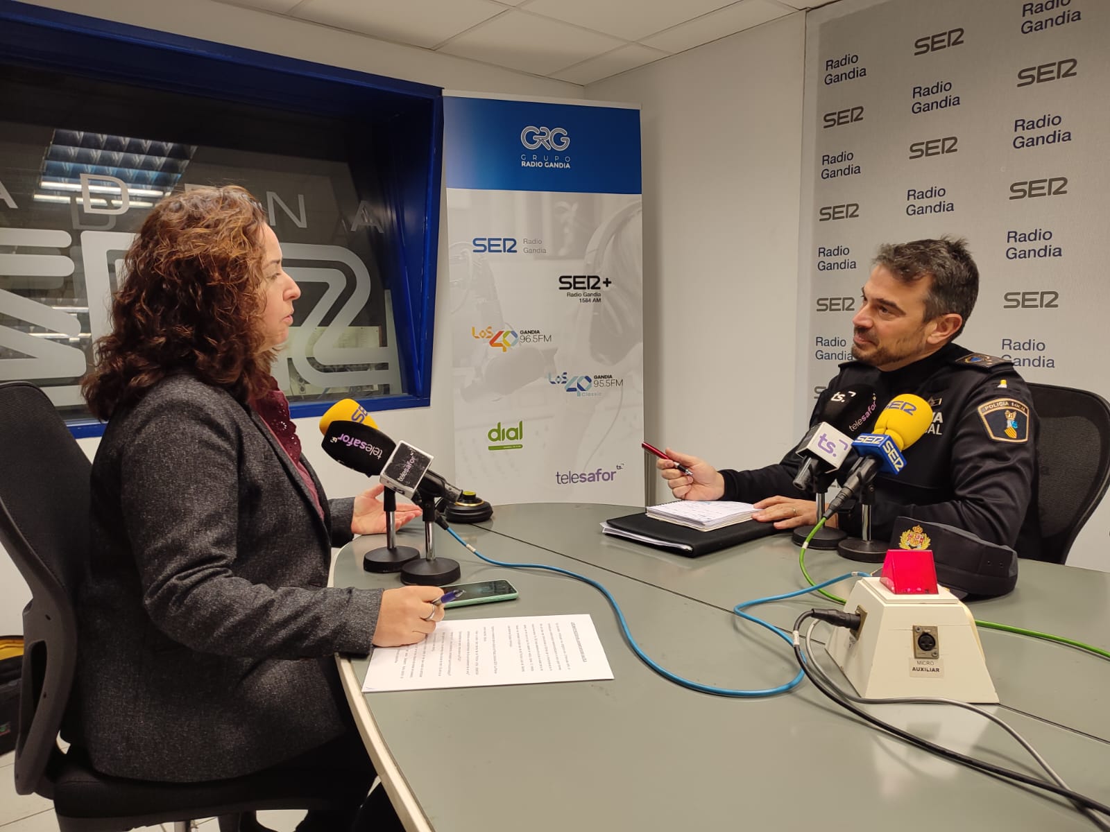 José Martínez Espasa, durante la entrevista concedida a Radio Gandia SER y Telesafor.
