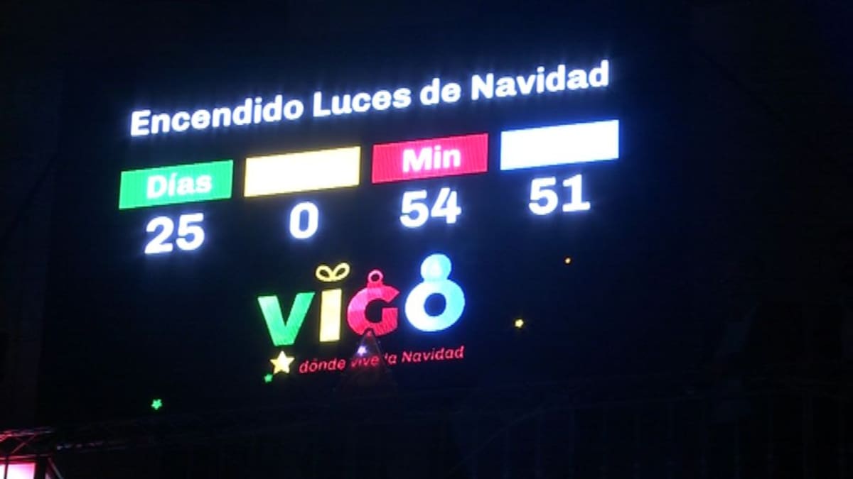 Encendido de la Navidad de Vigo vía telemática